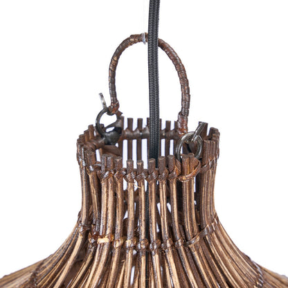 The Woven Bell Pendant - Dark Walnut - XL