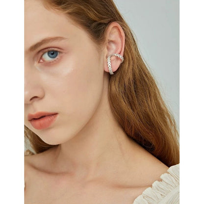 Double Hoops Dazzling Ear Cuff-One piece