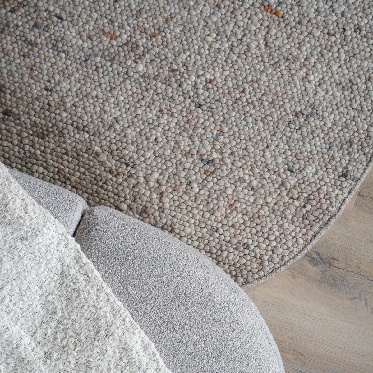 Rug Stone Donker Beige 417 - Organic 160 x 230 cm