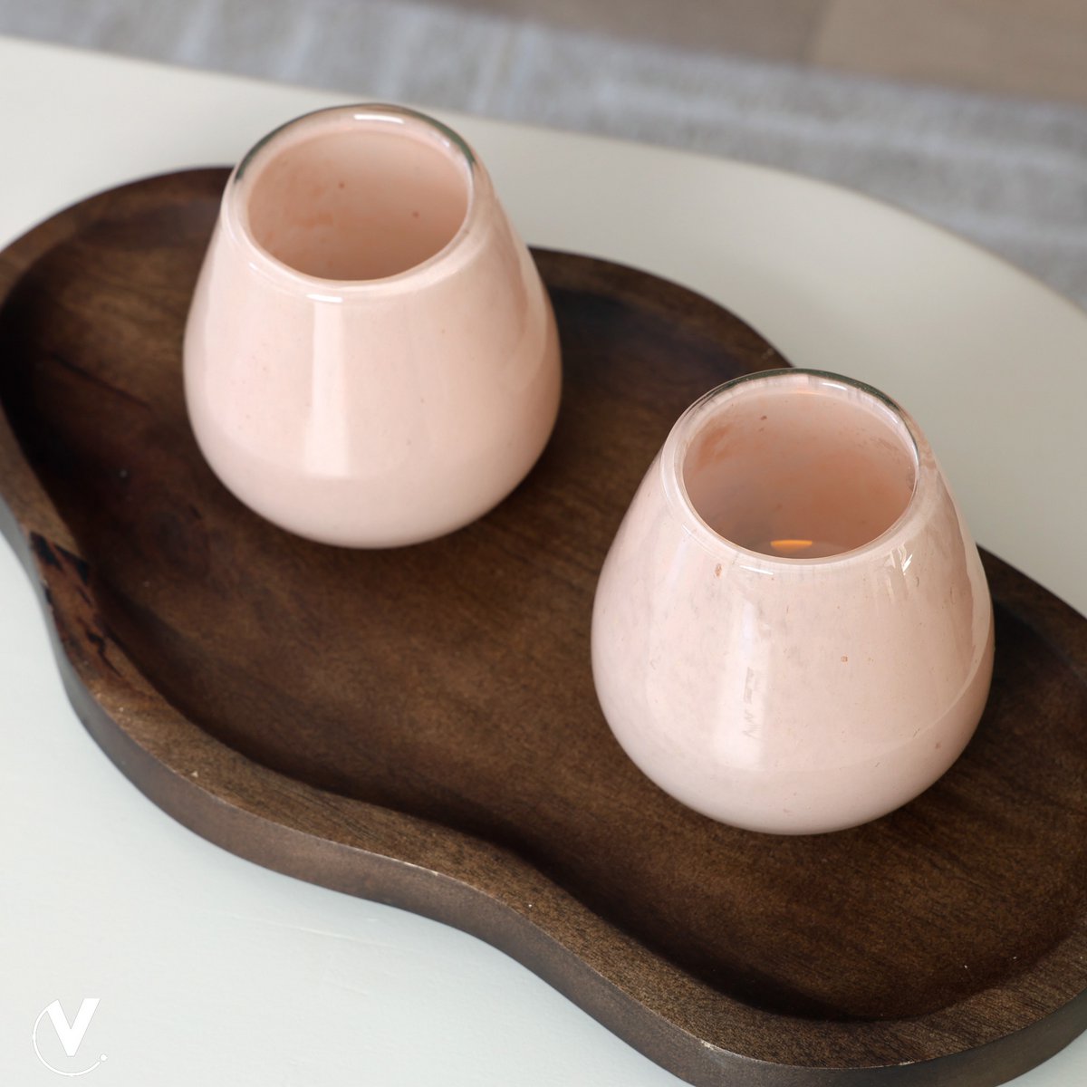Tea light holder - Tasman Elite XS ivory Ø12.5 x H11.5 cm (set of 2 pieces)