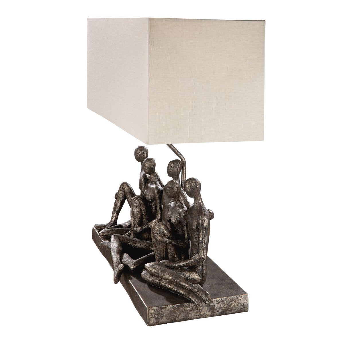 Poly lamp "Group" antique gray/gold