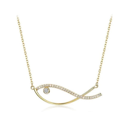 Dazzling Fish Gold Vermeil Necklace