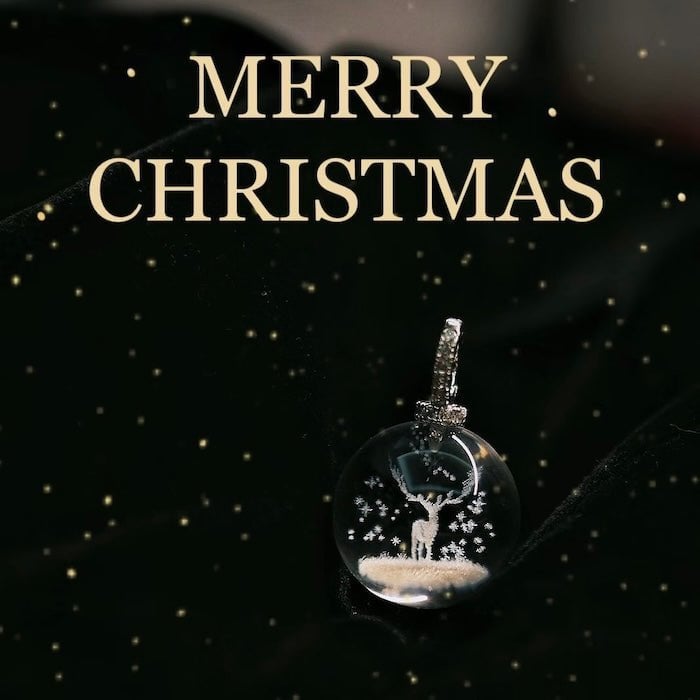 Clear Quartz Reindeer Necklace