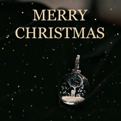 Clear Quartz Reindeer Necklace