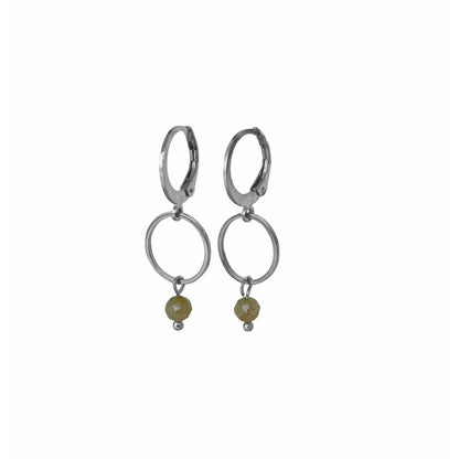 Earrings Labradorite - Silver