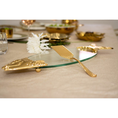 Fish dish with golden shovel