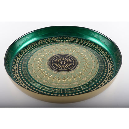 Green and black pie dish 32.5cm - Coachella