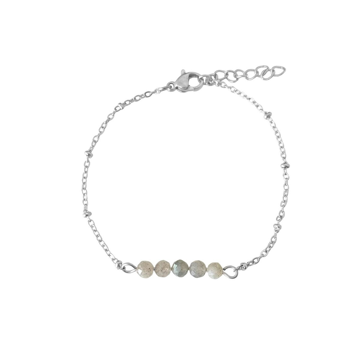 Bracelet Labradorite Facet - Silver