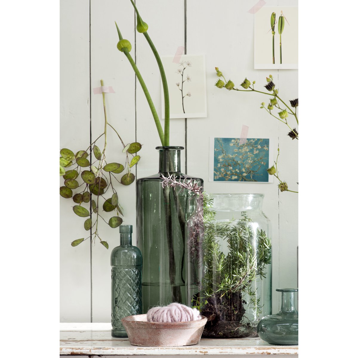 Decorative bottle Guan Gray