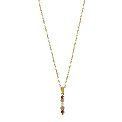 Zen Gemstone Necklace - Gold
