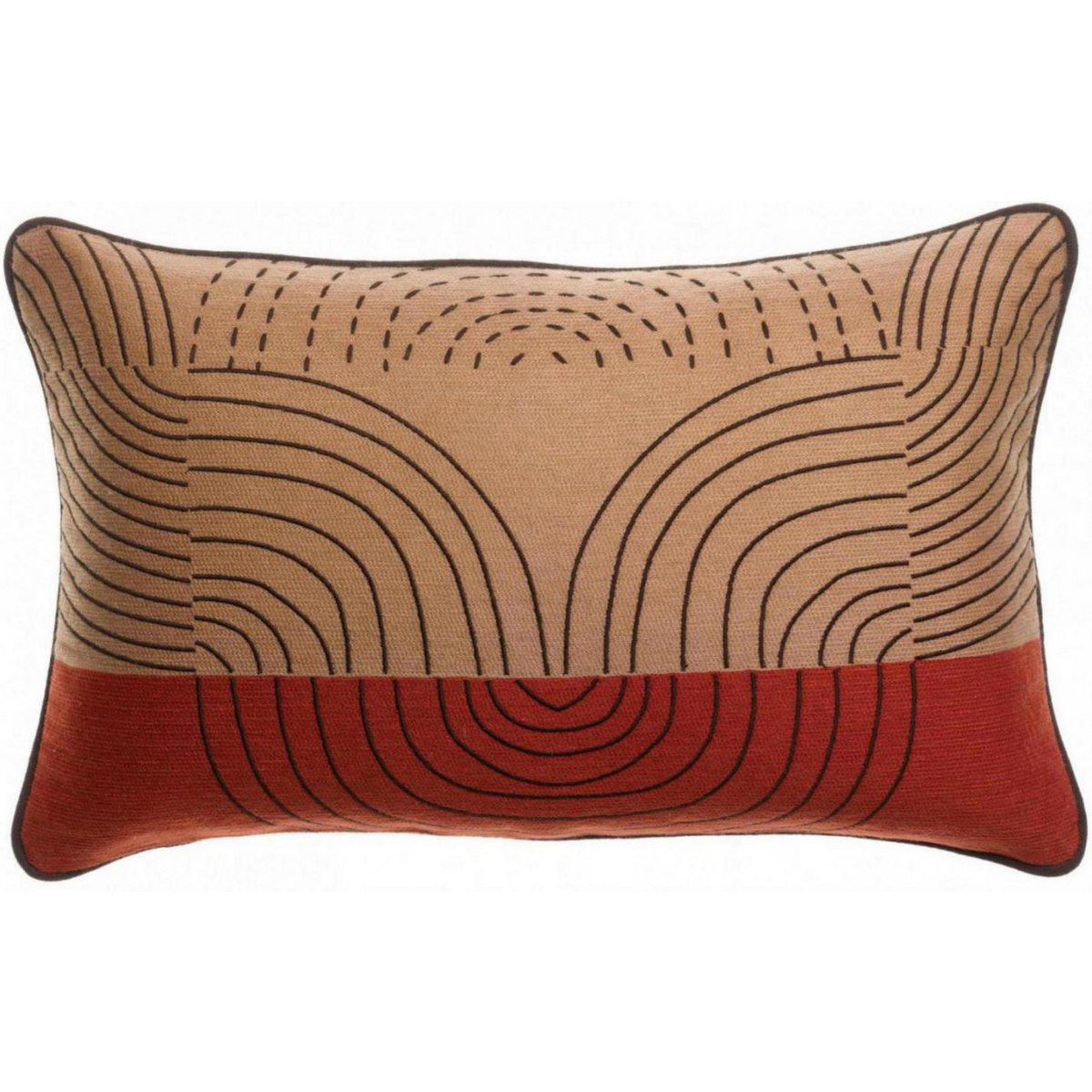 Etna Siena embroidered cushion 30 x 50