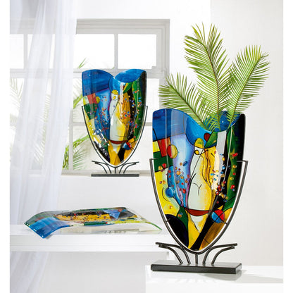 oval decorative vase "Magic" H.58cm