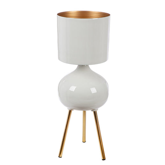 Glam planter, white H.73 cm