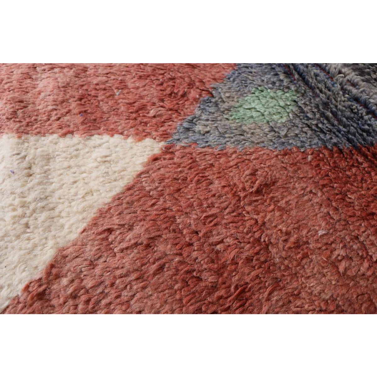 Pure wool Moroccan Berber hallway rug 82 x 489 cm