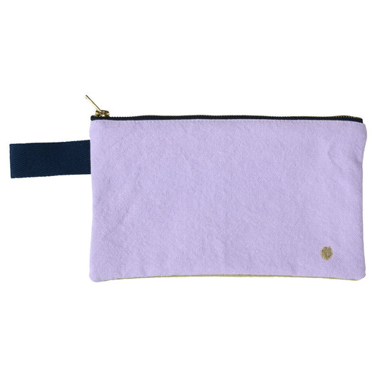 Tricolo Lilac Pineapple Handle Pouch 14 x 24