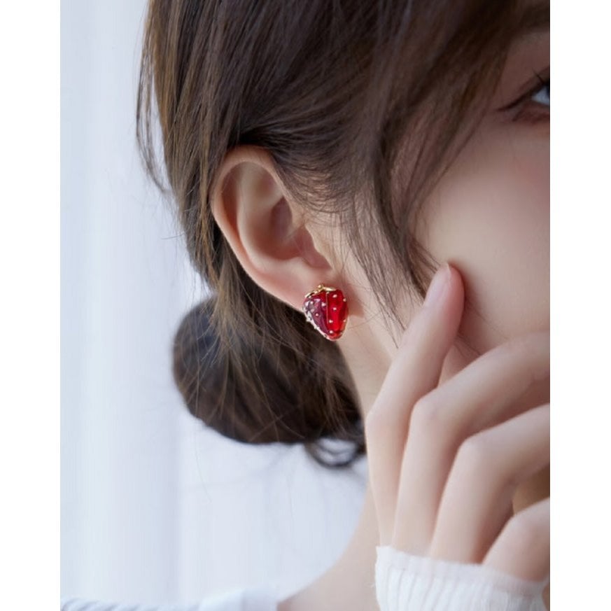 Sweet Strawberry Jewelry Set