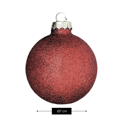 Christmas ball Glass baubles Red
