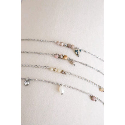 Zebra Feldspar Bracelet - Silver