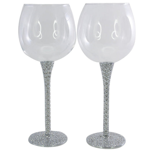 SET 2 BLING WINE GLASSES