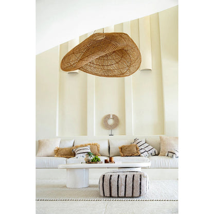 The Papua Shell Disc on Stand - White - M