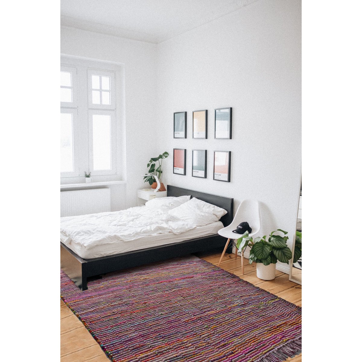 Bohemian rug in recycled material CHINDI