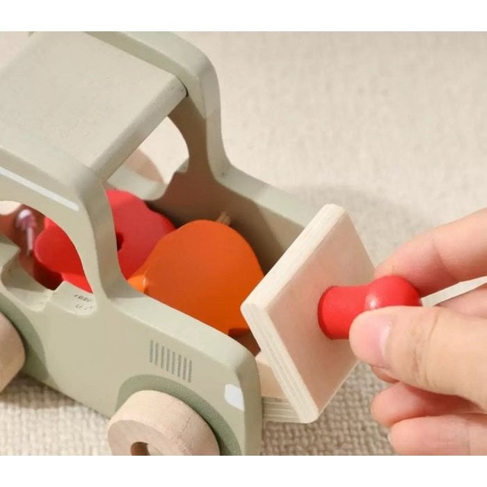 Wooden Train Learning Toy