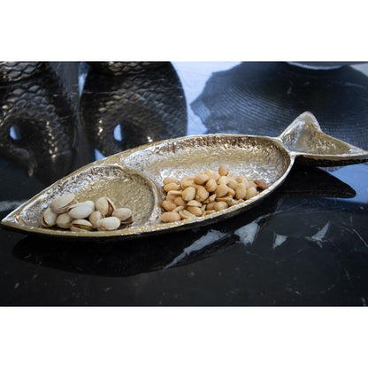 Golden flat cup 33x11x2.5cm