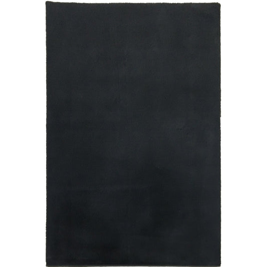 Fluffy Rug Black 80x150CM