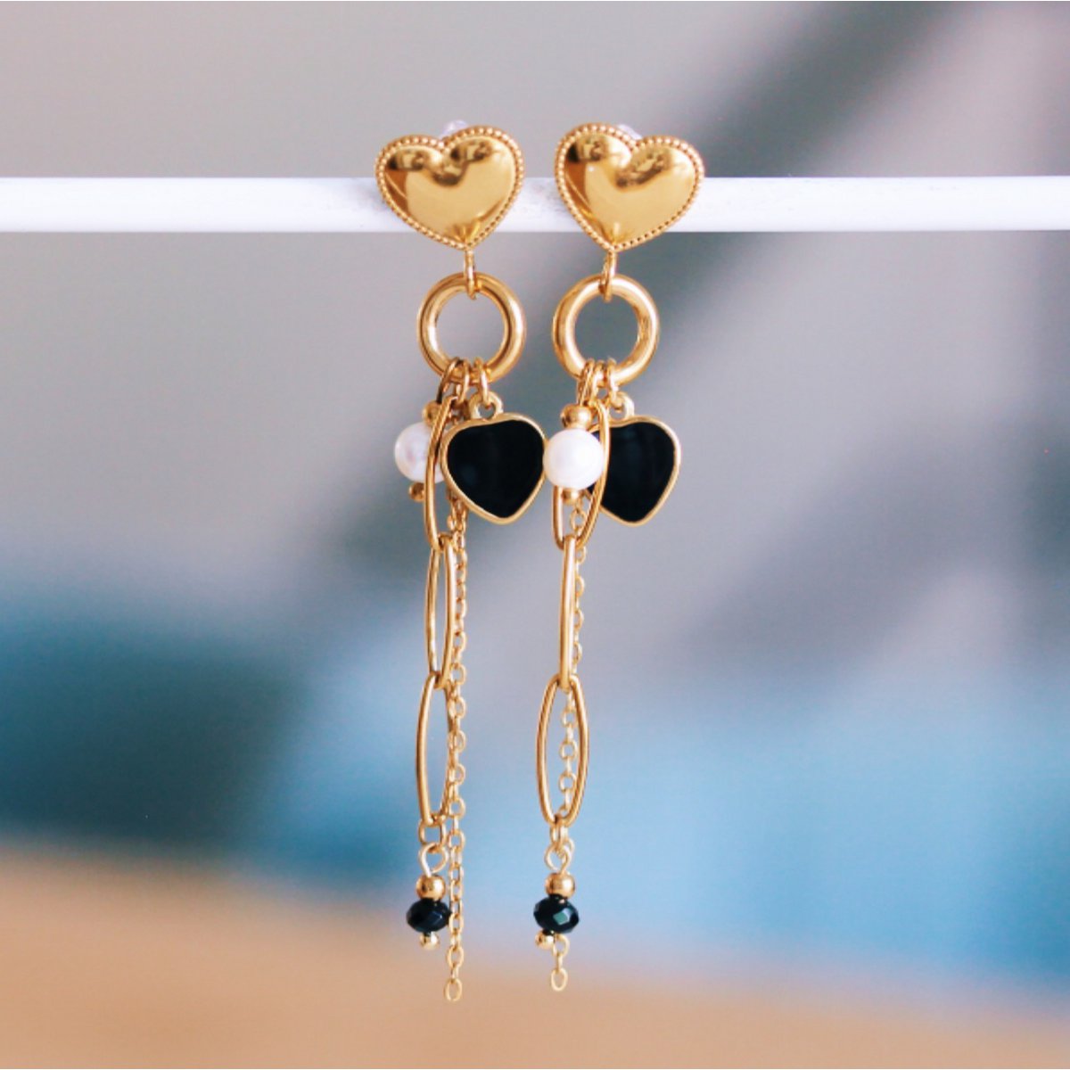 "Femme Fatale" statement earrings