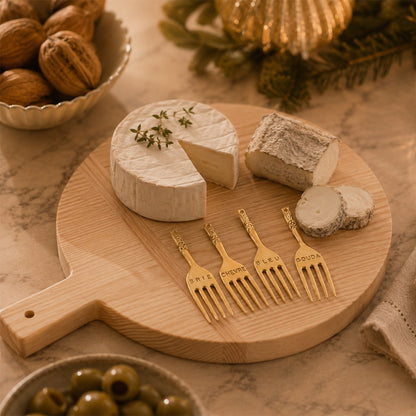 Cheese forks - set of 4