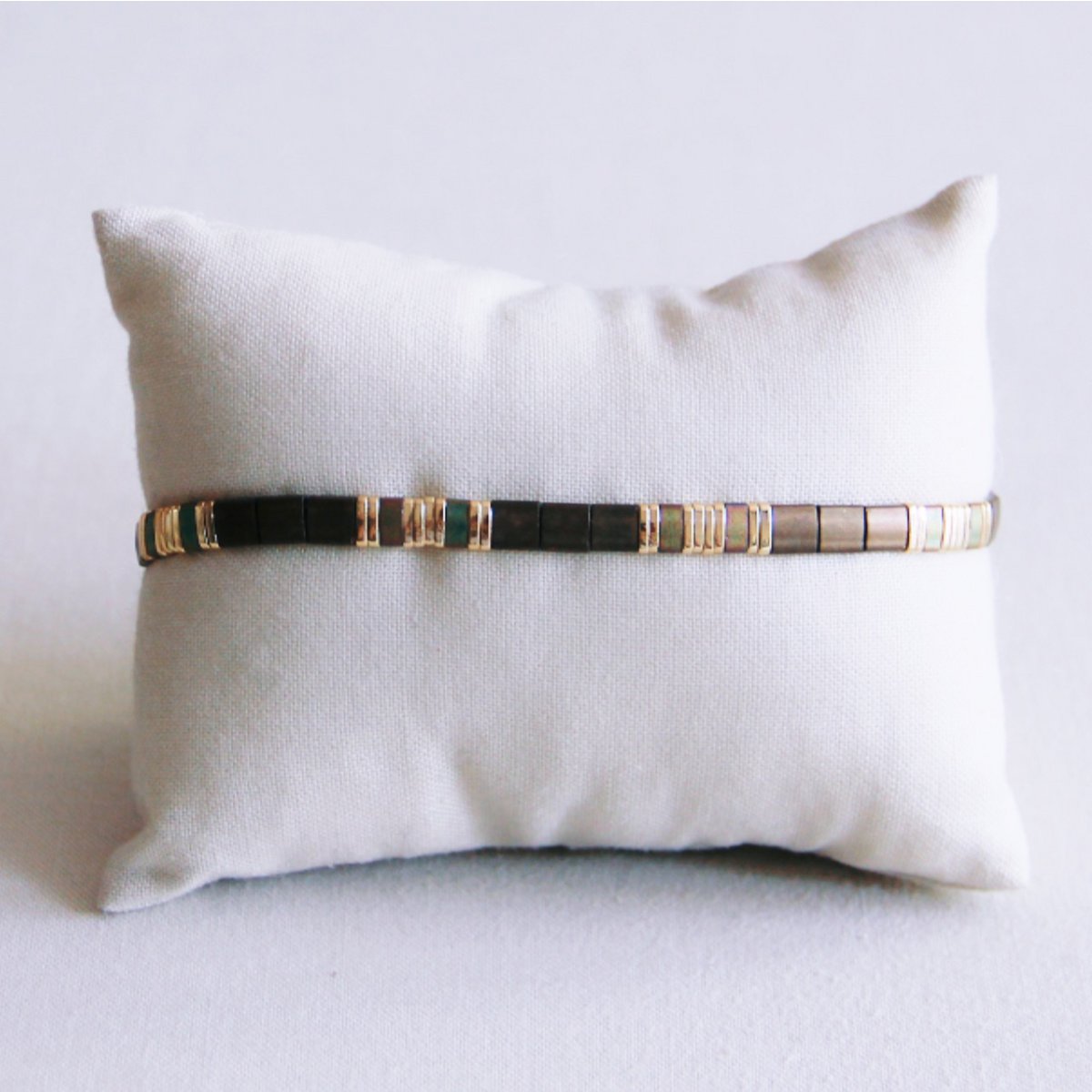 Tilabead bracelet - mocha/gold-plated