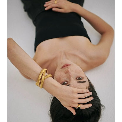 Chunky Stretch Design Bracelet - 3 Strands