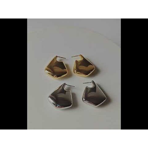Sculptural Teardrop Statement Earrings