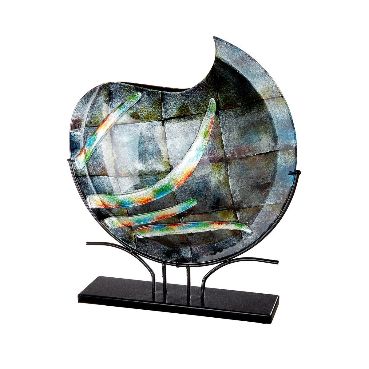 Glasart round decorative vase "Varosia"