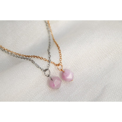 Necklace Chalcedony - Gold