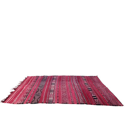 Pure wool Moroccan Kilim Berber rug 150 x 282 cm