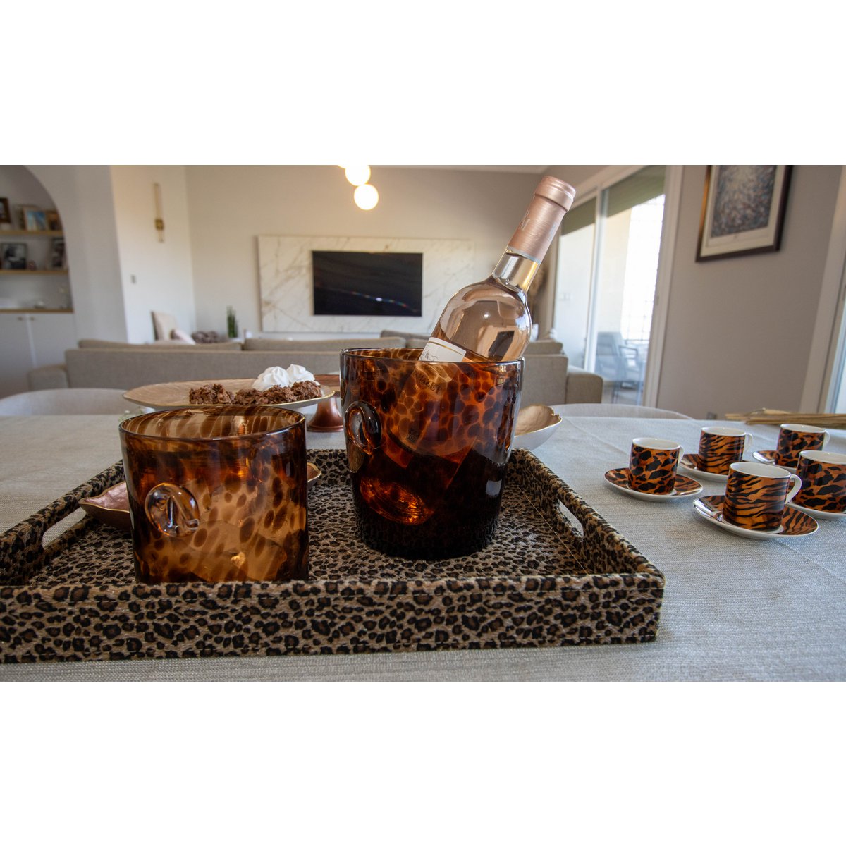 Safari champagne bucket 15x15x18cm
