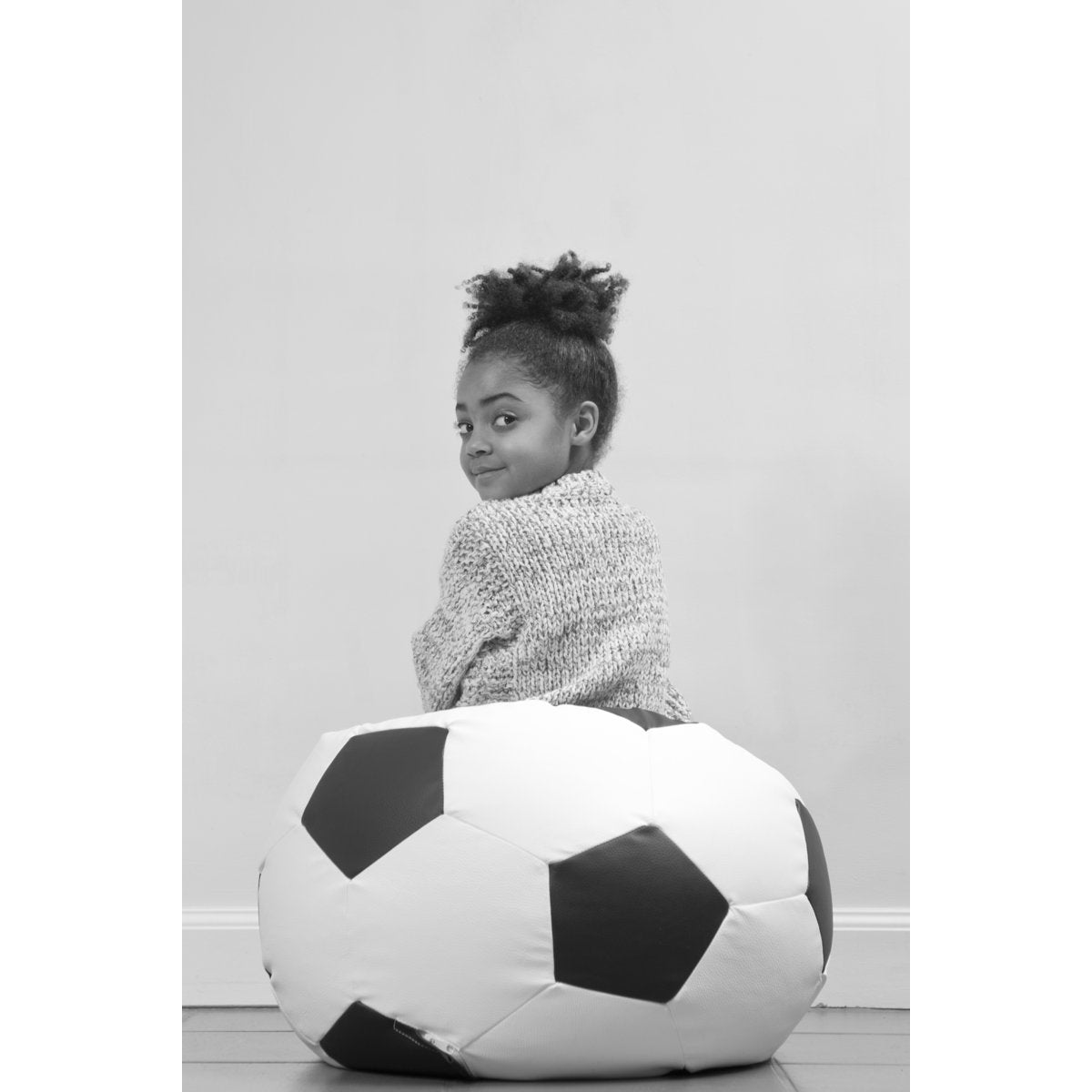 FOOTBALL SMALL - noir/blanc