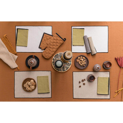 Recycled napkin Grace Caramel 40 x 40