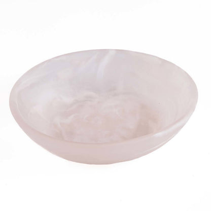 The Resin Organic Bowl - Pink White - M