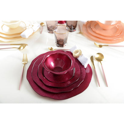 Fushia presentation plate