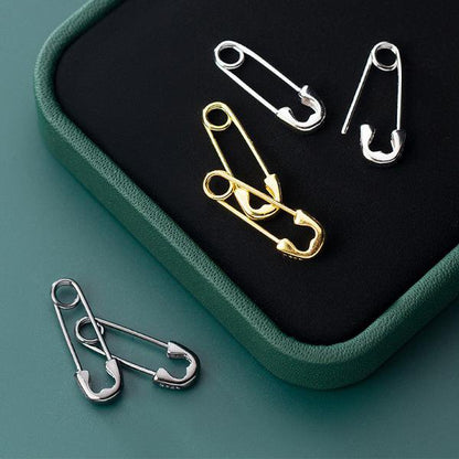 Unique Minimalist Paper Clip Earrings - One pair