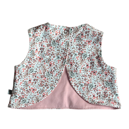 Apron reversible Flower/Crepe