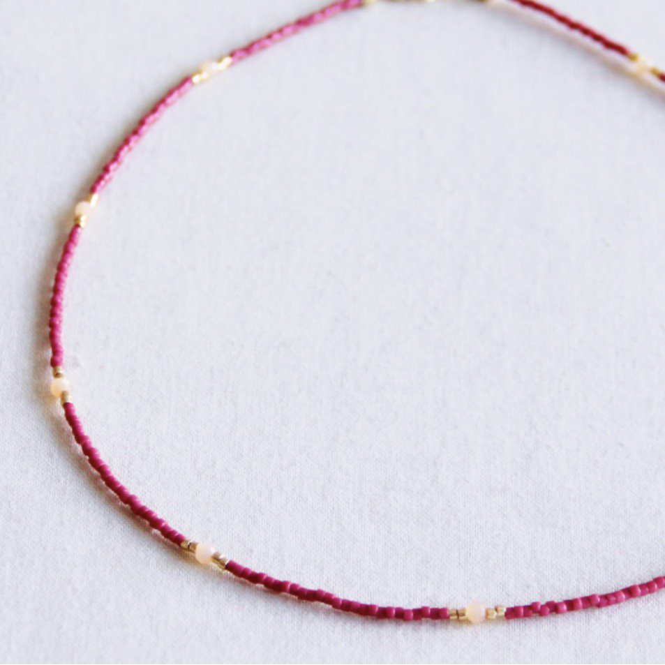 Miyuki necklace - Honey bubble bliss