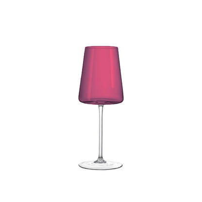 400ml 6 -colored wine glasses - Lot of 6