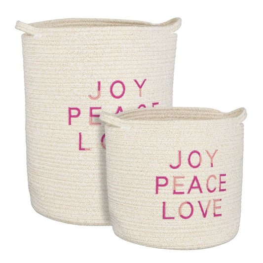 Storage basket set White