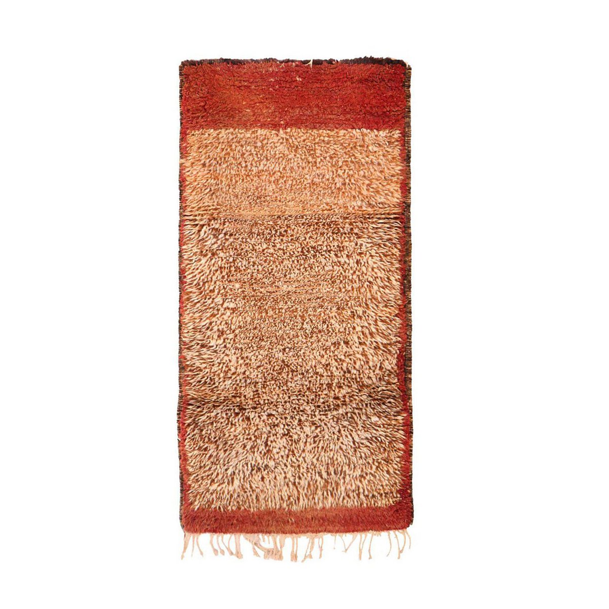 Pure wool Moroccan Berber rug 85 x 175 cm