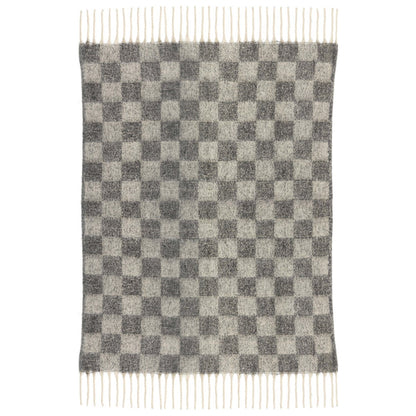 Recycled plaid Isabel Slate checkered 130 x 160