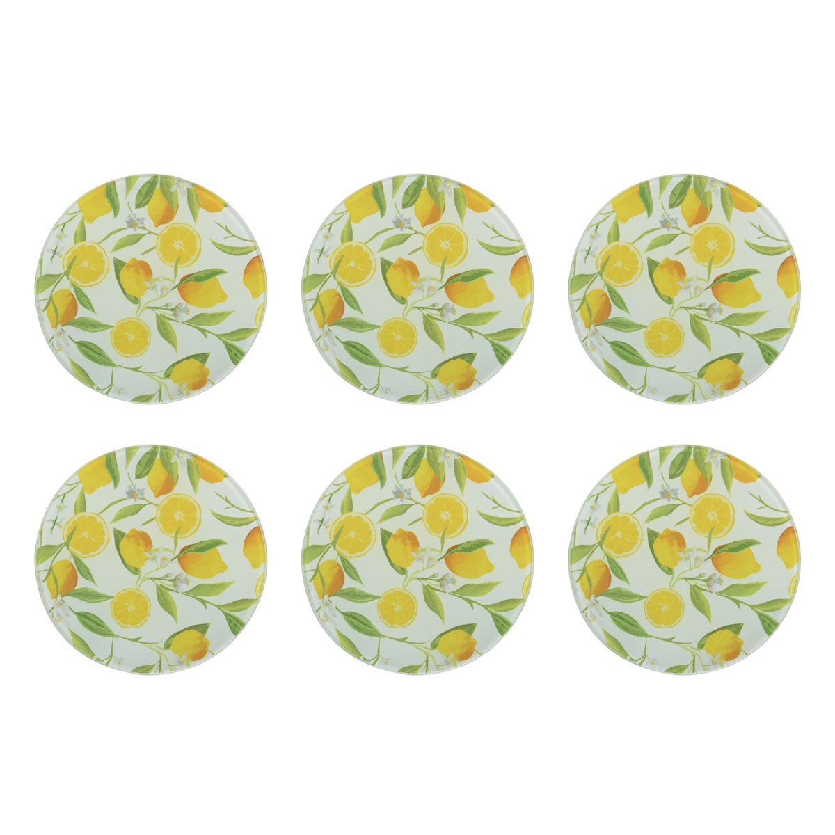 6 lemon glass set