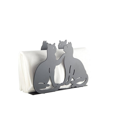 BLACK CAT TOWEL HOLDER 14.5X4X10CM